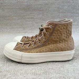 Converse All Star Lift Quilted High Top Platform Sneakers Shoes 10.5